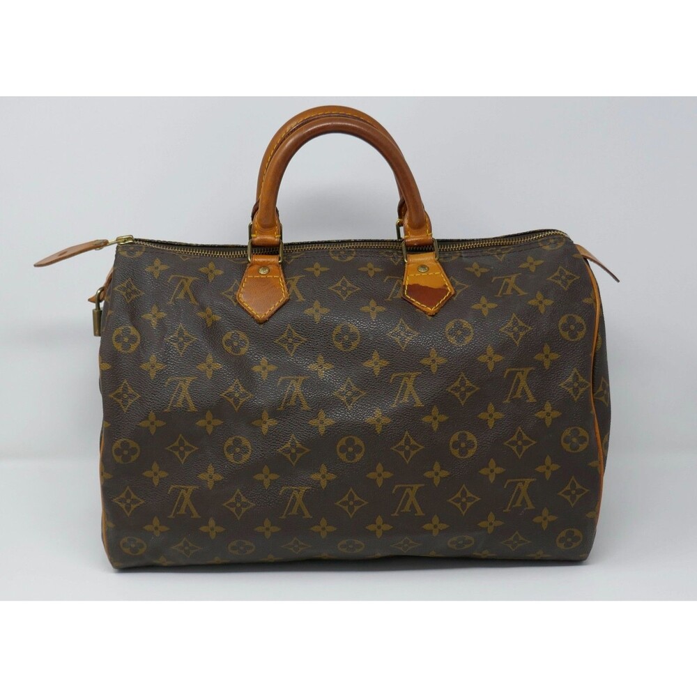 Louis Vuitton Vintage Monogram Canvas Speedy 35 Bag Handbag - Picture 4 of 16